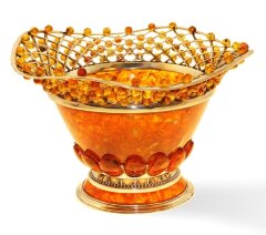 Конфетница из янтаря «Солнышко»