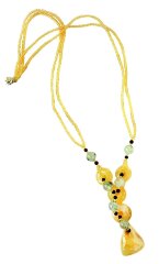 Янтарное колье «Игра»