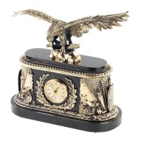 Настольные часы «Орёл» (нефрит)