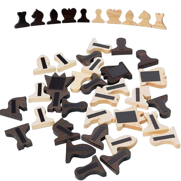 Деревянные шахматные фигуры «Классик» к настенной доске