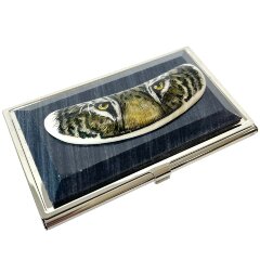 Подарочная визитница «Тигр» декорированная бивнем мамонта