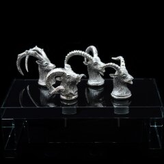 Серебряные аэраторы для вина «Охотник» (4 шт)