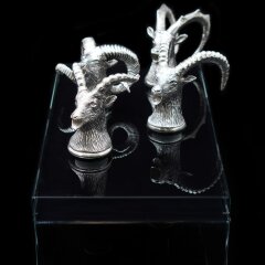 Серебряные аэраторы для вина «Охотник» (4 шт)