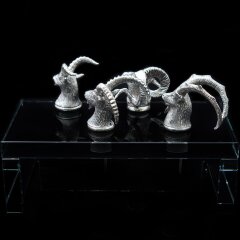 Серебряные аэраторы для вина «Охотник» (4 шт)