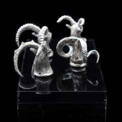 Подарочный набор из 4-х аэраторов для вина «Охотник» (премиальное качество) — винные аксессуары из столового серебра