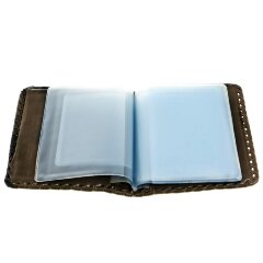 Кожаная обложка для автодокументов «Герб России» с ежедневником