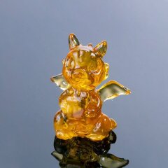 Кошельковый талисман из янтаря «Дракошка» — как символ нового 2024 года