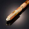 Подарочная письменная ручка «Elegant» из капа карельской берёзы и янтаря