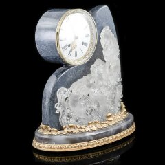 Интерьерные часы «Два дракона» из редкого натурального камня