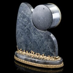 Интерьерные часы «Два дракона» из редкого натурального камня