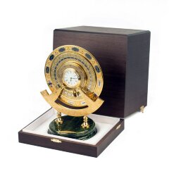 Настольные часы «Вечный календарь» на нефрите подарок начальнику