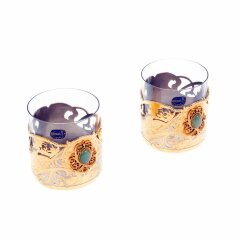 Подарочный набор стаканов для виски на подносе «Для двоих»