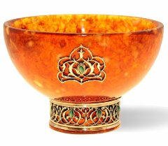 Пиала из янтаря «Восточная сказка»