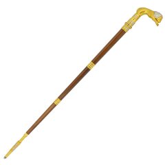 Подарочная трость «Лев» с секретом, материал — дерево