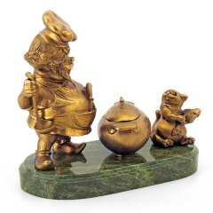 Бронзовая фигурка «Гном повар» в подарок повару