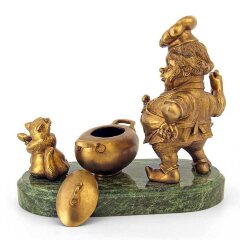 Бронзовая фигурка «Гном повар» в подарок повару