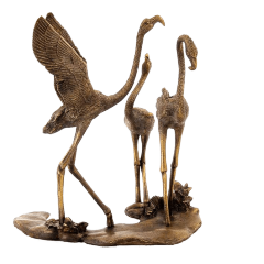 Скульптурная статуэтка «Семейство фламинго»