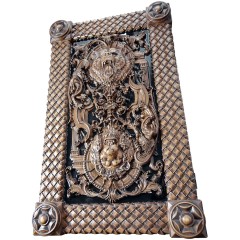 Большие резные нарды «Медведь и лев» из массива дерева