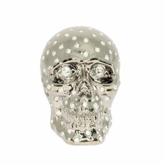 Сувенир «Череп» с платиновым покрытием и кристаллами СВАРОВСКИ