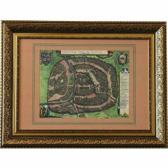 Старая карта «Москва, столичный город всей Белой Руссии» 1610 г. (копия)