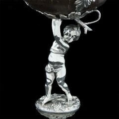 Серебряный кубок «Дионис» из кокосового ореха — Премиум подарки