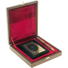 Подарочный набор для документов «Автомобилист» с позолоченной ручкой