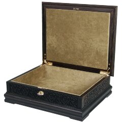 Подарочная шкатулка «Коран» из морёного дуба и янтаря