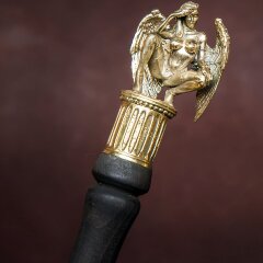 Длинная обувная ложка «Тёмный ангел» с художественной рукоятью