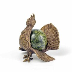 Бронзовая фигурка «Глухарь» в подарок охотнику