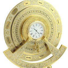 Настольные часы «Вечный календарь» на лазурите