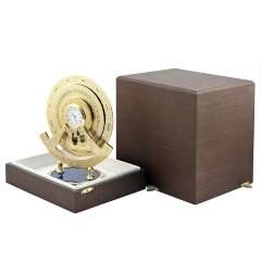 Настольные часы «Вечный календарь» на лазурите