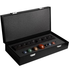 Малый сувенирный набор планет «Солнечная система» из натуральных камней и морёного дуба