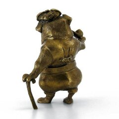 Бронзовая статуэтка «Бульдог с трубкой» в подарок коллекционеру