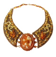 Янтарное колье «Поэзия»