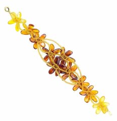Браслет из янтаря «Летний день» в подарок женщине