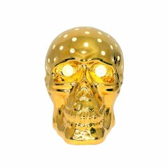 Интерьерная настольная лампа «Череп» с кристаллами Swarovski