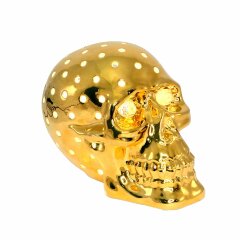 Интерьерная настольная лампа «Череп» с кристаллами Swarovski