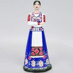 Сувенирная фигурка «Казачка в синем платье» из искусственного камня