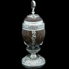 Серебряный кубок «Император» из кокосового ореха — Премиум подарки