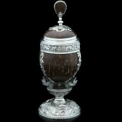 Серебряный кубок «Император» из кокосового ореха — Премиум подарки