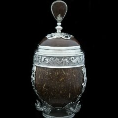 Серебряный кубок «Император» из кокосового ореха — Премиум подарки