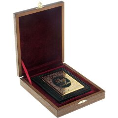 Кожаная обложка для авто документов «Автомобилист»