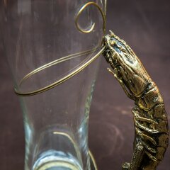 Украшенная пивная кружка «Креветка» с объёмной фигуркой