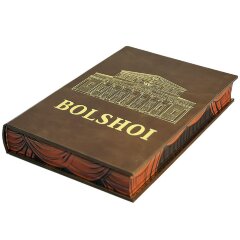 Подарочная книга «Большой» (английский язык) в кожаном футляре на подставке