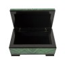 Маленькая шкатулочка «Изысканность» из натурального камня малахит