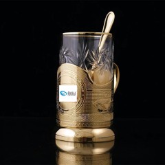 Чайный набор подстаканник «На память» с логотипом компании