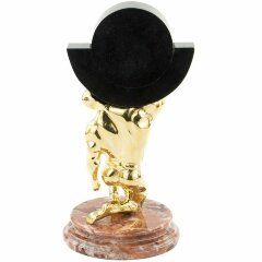 Настольные часы «Атлант» на камне (креноид) в подарок спортсмену