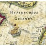 Старая карта в античном багете «Новая Европа» 1606 г. (копия)