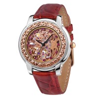 Женские серебряные часы «IMPERIAL» с рубинами