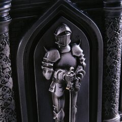 Шахматный стол «Римский рыцарь» резной из массива дерева